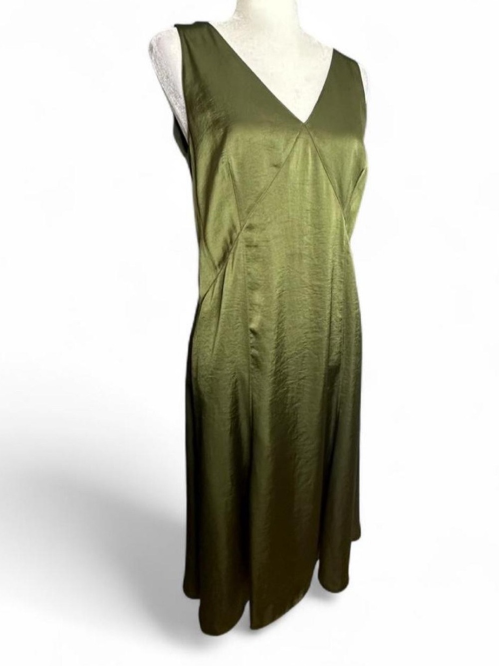 💜 NWT Elie Tahari Olive Dress - Tuscan Olive (US 8) - Picture 2 of 8